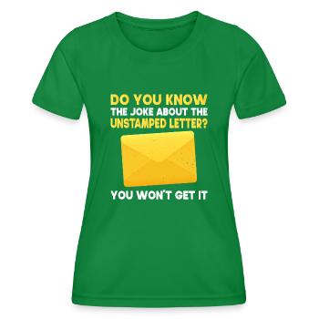 Postbote Postdienstleister Briefträger - Frauen Funktions-T-Shirt - Kelly Green - Vorne - AI Model Female 172 dark (172cm)