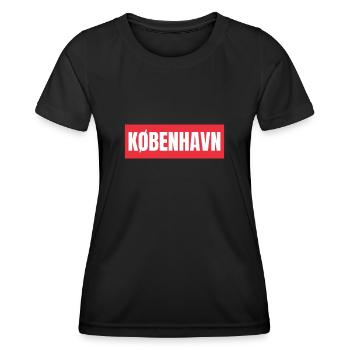 Kobenhavn Denmark Danish Kobenhaven Mermaid - Frauen Funktions-T-Shirt - Schwarz - Vorne - AI Model Female 172 light (172cm)