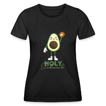 Heilige Strikeamole Baseball Softball Avocado - Frauen Funktions-T-Shirt - Schwarz - Vorne - AI Model Female 172 light (172cm)