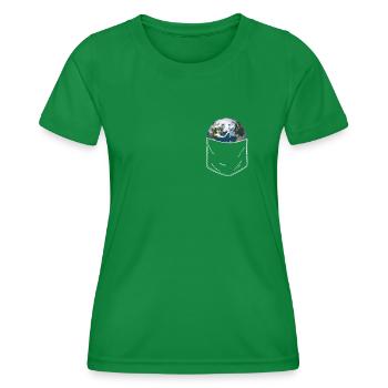 Erde - Frauen Funktions-T-Shirt - Kelly Green - Vorne - AI Model Female 172 dark (172cm)