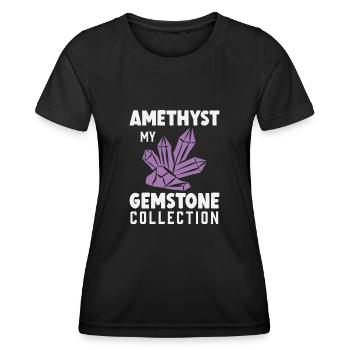 Amethyst My Gemstone Collection Collect from - Women's Functional T-Shirt - black - Front - AI Model Female 172 light (172cm)