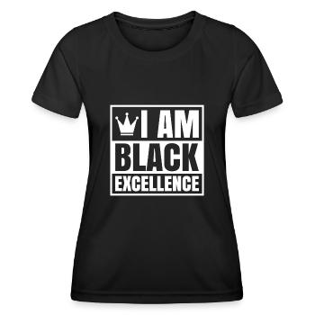 Black Woman African American Pride - Women's Functional T-Shirt - black - Front - AI Model Female 172 light (172cm)