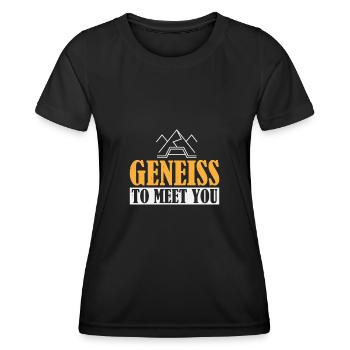 Plaisir pour vous aider à collecter des minéraux et - T-shirt sport Femme - noir - Devant - AI Model Female 172 light (172cm)