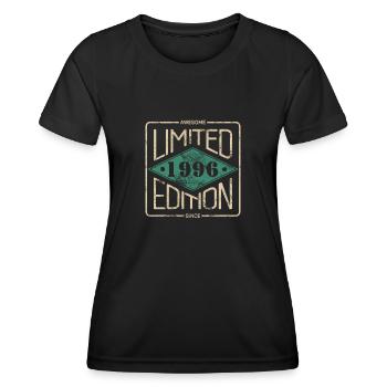 Awesome Since 1996 Retro Vintage Design - Women's Functional T-Shirt - black - Front - AI Model Female 172 light (172cm)