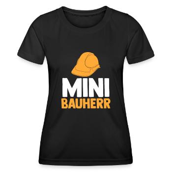 Bauherr - Frauen Funktions-T-Shirt - Schwarz - Vorne - AI Model Female 172 light (172cm)