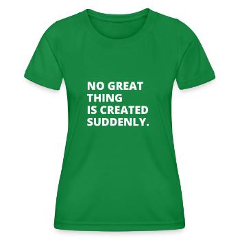 Philosophical Debate Feeling Philoslothical - Women's Functional T-Shirt - kelly green - Front - AI Model Female 172 dark (172cm)
