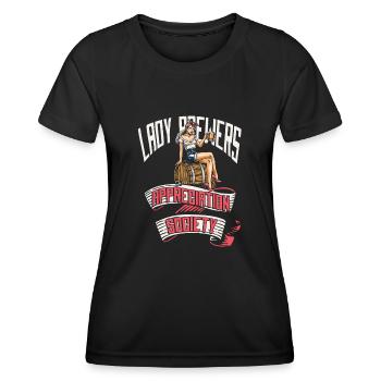 Craft Beer Bier Craftbier Dame - Women's Functional T-Shirt - black - Front - AI Model Female 172 light (172cm)