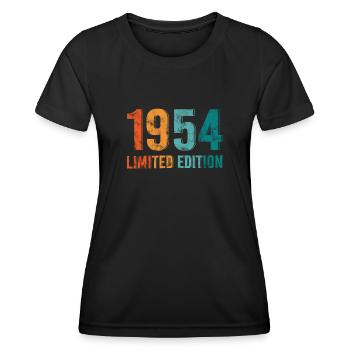 Edition Limitée Vintage 1954 Retro Vintage - T-shirt sport Femme - noir - Devant - AI Model Female 172 light (172cm)
