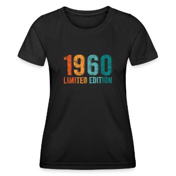 Edition Limitée Vintage 1960 Retro Vintage - T-shirt sport Femme - noir - Devant - AI Model Female 172 light (172cm)