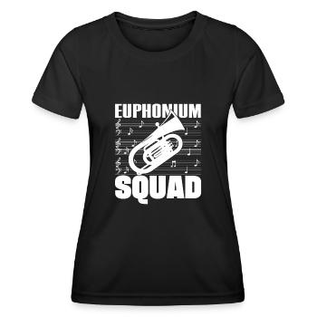 Euphonium Squad Baritone Bass Gifts - Women's Functional T-Shirt - black - Front - AI Model Female 172 light (172cm)