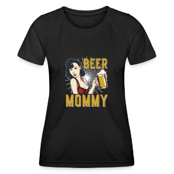 Craft Beer Bier Craftbier Mama - Frauen Funktions-T-Shirt - Schwarz - Vorne - AI Model Female 172 light (172cm)