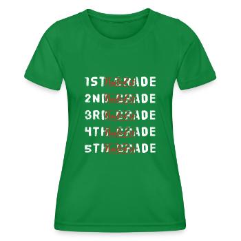 School Last Class Graduate Elementary Graduation - Women's Functional T-Shirt - kelly green - Front - AI Model Female 172 dark (172cm)
