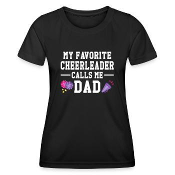 Cheerleader Cheerleading Gymnastique Danseuse - T-shirt sport Femme - noir - Devant - AI Model Female 172 light (172cm)