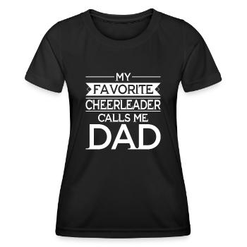 Cheerleader Cheerleading Gymnastique Danseuse - T-shirt sport Femme - noir - Devant - AI Model Female 172 light (172cm)