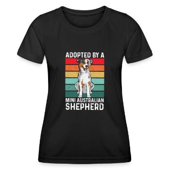 Miniature Australian Shepherd - Women's Functional T-Shirt - black - Front - AI Model Female 172 light (172cm)