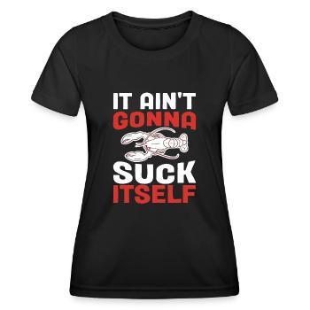 Well, it won't get itself spiny crayfish - Women's Functional T-Shirt - black - Front - AI Model Female 172 light (172cm)
