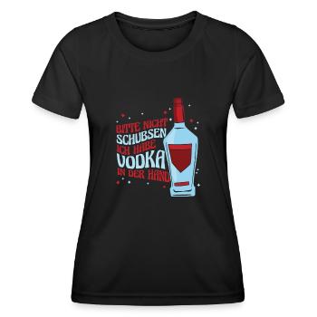 Vodka Wodka Witzig Wodka - Frauen Funktions-T-Shirt - Schwarz - Vorne - AI Model Female 172 light (172cm)