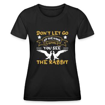 Falconer Falconry Falcon Ornithology Falcon - Frauen Funktions-T-Shirt - Schwarz - Vorne - AI Model Female 172 light (172cm)