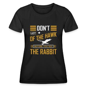 Falconer Falconry Falcon Ornithology Falcon - Frauen Funktions-T-Shirt - Schwarz - Vorne - AI Model Female 172 light (172cm)