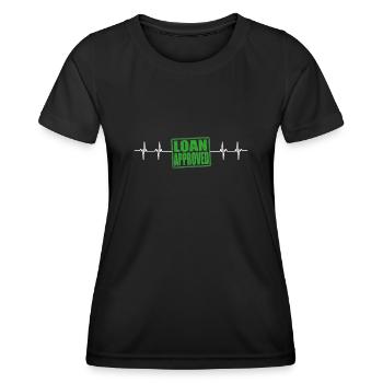 Loan Heartbeat - Loan Officer Mortgage Broker - Frauen Funktions-T-Shirt - Schwarz - Vorne - AI Model Female 172 light (172cm)