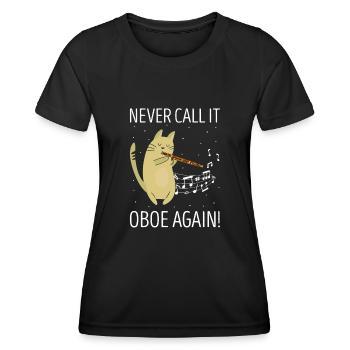 Woodwind instrument and bassoon wind instrument - Women's Functional T-Shirt - black - Front - AI Model Female 172 light (172cm)