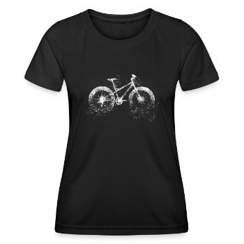 Fatbike Fat Bike - Frauen Funktions-T-Shirt - Schwarz - Vorne - AI Model Female 172 light (172cm)
