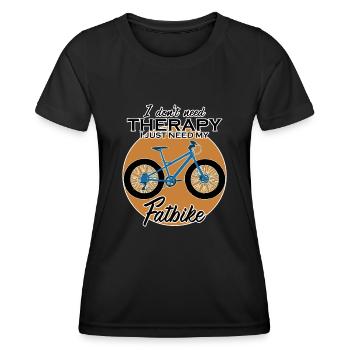Fatbike lustig Fat Bike - Frauen Funktions-T-Shirt - Schwarz - Vorne - AI Model Female 172 light (172cm)