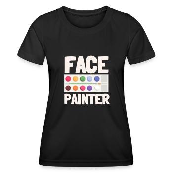 Maquillage et maquillage - T-shirt sport Femme - noir - Devant - AI Model Female 172 light (172cm)