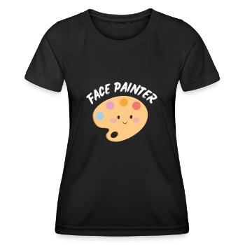 Maquillage et maquillage - T-shirt sport Femme - noir - Devant - AI Model Female 172 light (172cm)