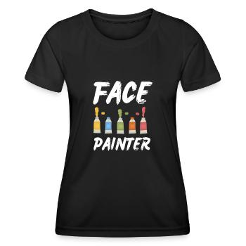 Maquillage et maquillage - T-shirt sport Femme - noir - Devant - AI Model Female 172 light (172cm)