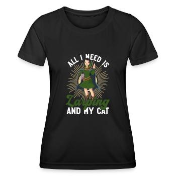 Larping Und Rollenspiele - Frauen Funktions-T-Shirt - Schwarz - Vorne - AI Model Female 172 light (172cm)