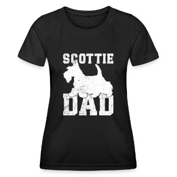 Scottish Terrier Scottie Dog - Women's Functional T-Shirt - black - Front - AI Model Female 172 light (172cm)