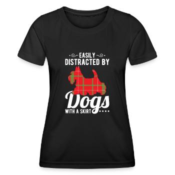 Scottish Terrier Scottie Dog - Women's Functional T-Shirt - black - Front - AI Model Female 172 light (172cm)