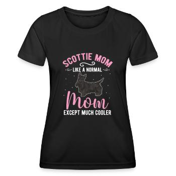 Scottish Terrier Scottie Dog - Women's Functional T-Shirt - black - Front - AI Model Female 172 light (172cm)