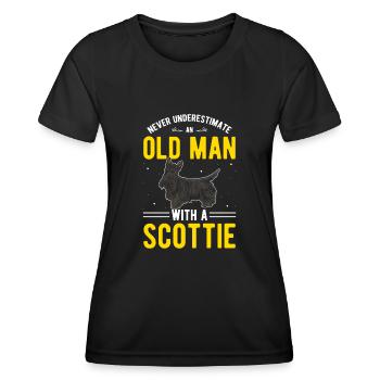 Scottish Terrier Scottie Dog - Women's Functional T-Shirt - black - Front - AI Model Female 172 light (172cm)