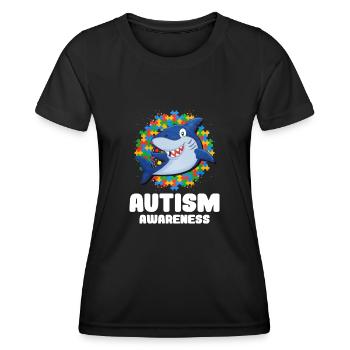 Cadeau autisme autisme - T-shirt sport Femme - noir - Devant - AI Model Female 172 light (172cm)