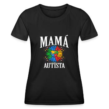 Cadeau autisme autisme - T-shirt sport Femme - noir - Devant - AI Model Female 172 light (172cm)
