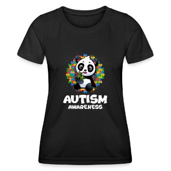 Cadeau autisme autisme - T-shirt sport Femme - noir - Devant - AI Model Female 172 light (172cm)