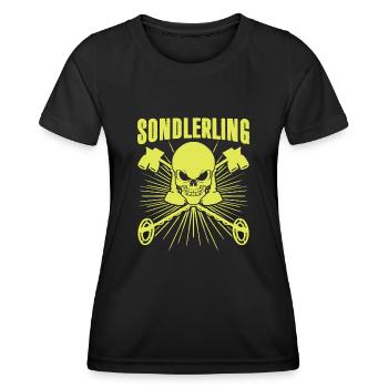 Sondes Détecteur de Métaux Sondlerling - T-shirt sport Femme - noir - Devant - AI Model Female 172 light (172cm)