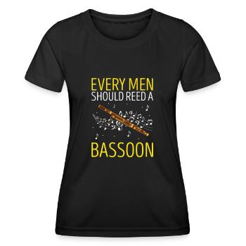 Orchestre et instrument à vent - T-shirt sport Femme - noir - Devant - AI Model Female 172 light (172cm)