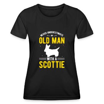 Scottish Terrier Scottie Dog - Women's Functional T-Shirt - black - Front - AI Model Female 172 light (172cm)