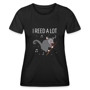 Woodwind instrument and bassoon wind instrument - Women's Functional T-Shirt - black - Front - AI Model Female 172 light (172cm)