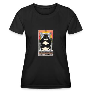 Fat Cat Obesity - Women's Functional T-Shirt - black - Front - AI Model Female 172 light (172cm)