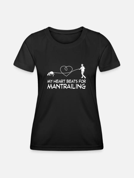 Mantrailer Dog Dogs Mantrailing - Women's Functional T-Shirt - black