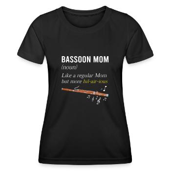 Orchestra and woodwind instrument - Women's Functional T-Shirt - black - Front - AI Model Female 172 light (172cm)