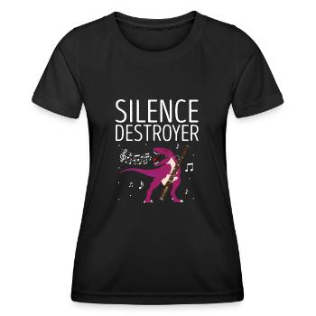 Orchestra and woodwind instrument - Women's Functional T-Shirt - black - Front - AI Model Female 172 light (172cm)