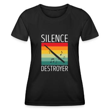Woodwind instrument and bassoon wind instrument - Women's Functional T-Shirt - black - Front - AI Model Female 172 light (172cm)