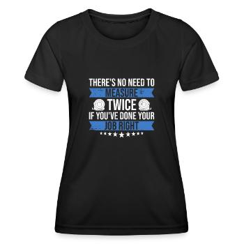 Teppich-installateur-design Für - Frauen Funktions-T-Shirt - Schwarz - Vorne - AI Model Female 172 light (172cm)