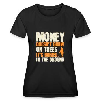 Détecteur de métaux Détection de métaux Chasse au trésor - T-shirt sport Femme - noir - Devant - AI Model Female 172 light (172cm)