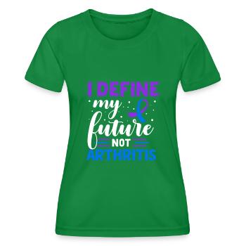 Je détermine mon avenir, pas ma conscience - T-shirt sport Femme - vert - Devant - AI Model Female 172 dark (172cm)